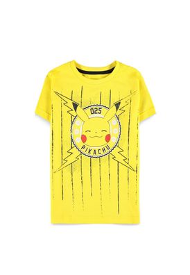 Kinder T-Shirt Gelbes Pokémon Pikachu Baseball, Trikot style Geschenk