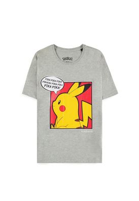 Retro Männer T-shirt Pokémon - Pika Pika Pika Pikachu Anime Manga Geek