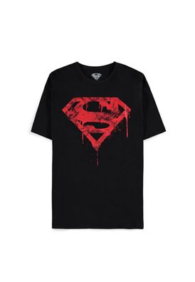 T-Shirt Original DC Superman - Graffiti S Blut Logo DC Hero Merch