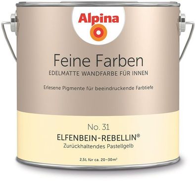 2,5L ALPINA Feine Farben Elfenbein-Rebellin No.31