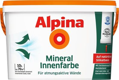 10L ALPINA Mineral-Innenfarbe Silikatbasis