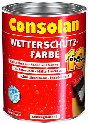 750ml Consolan Wetterschutzfarbe Schiefer (207)