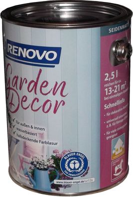 2,5L Renovo Garden Decor Farblasur Lavender Blue