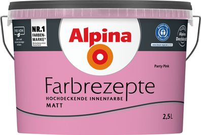 2,5L ALPINA Farbrezepte Party Pink, Matt