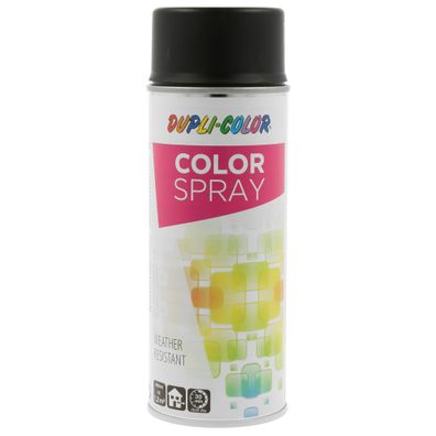 400ml DUPLI-COLOR Sprühlack Color Spray Tiefschwarz RAL 9005 matt