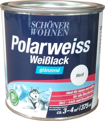 375ml Schöner Wohnen Polarweiss Weisslack glänzend