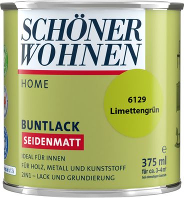 375ml Schöner Wohnen Home Buntlack seidenmatt, 6129 Limettengrün