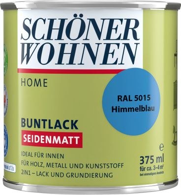 375ml Schöner Wohnen Home Buntlack seidenmatt, RAL 5015 Himmelblau