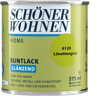 375ml Schöner Wohnen Home Buntlack glänzend, 6129 Limettengrün