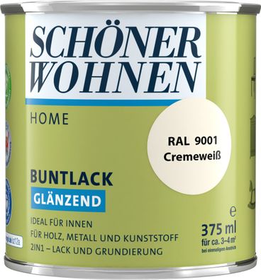 375ml Schöner Wohnen Home Buntlack glänzend, RAL 9001 Cremeweiß