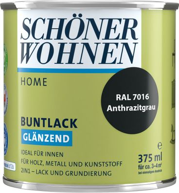375ml Schöner Wohnen Home Buntlack glänzend, RAL 7016 Anthrazitgrau