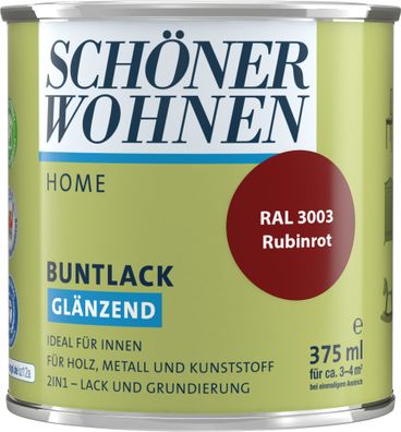375ml Schöner Wohnen Home Buntlack glänzend, RAL 3003 Rubinrot
