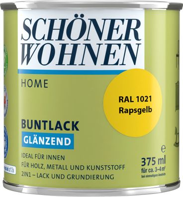 375ml Schöner Wohnen Home Buntlack glänzend, RAL 1021 Rapsgelb