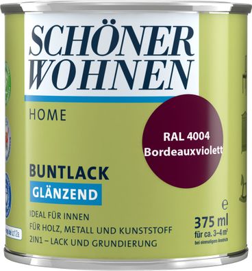 375ml Schöner Wohnen Home Buntlack glänzend, RAL 4004 Bordeauxviolett