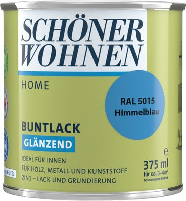 375ml Schöner Wohnen Home Buntlack glänzend, RAL 5015 Himmelblau