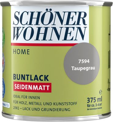 375ml Schöner Wohnen Home Buntlack seidenmatt, 7594 Taupegrau