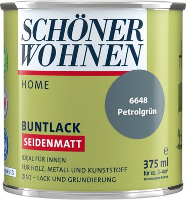 375ml Schöner Wohnen Home Buntlack seidenmatt, 6648 Petrolgrün