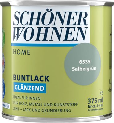 375ml Schöner Wohnen Home Buntlack glänzend, 6535 Salbeigrün