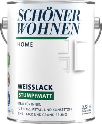 2,5L Schöner Wohnen Home Weisslack stumpfmatt weiss