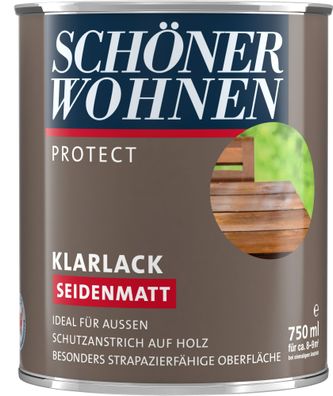 750ml Schöner Wohnen Protect Klarlack seidenmatt farblos