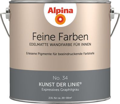 2,5L ALPINA Feine Farben Kunst der Linie No.34