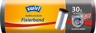 Swirl 30 Liter Fixierband-Müllbeutel R + D, (10/ Rolle) extralang