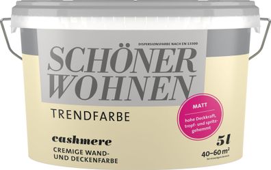 5L Schöner Wohnen-Trend Wandfarbe matt Cashmere