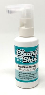 199,40€/ L) CLEANY SKIN Profi Piercingspray 50ml Piercing Spray Praxis INKgrafiX