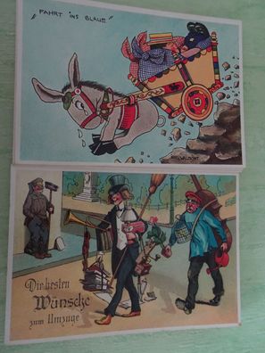 ältere Postkarten AK Irmtraut Walmont Umzug Vintage Nostalgie Auswahl