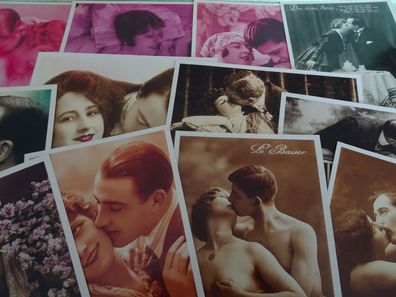 ältere Postkarten AK Vintage Nostalgie Valentinstag Freundschaft Liebe - Auswahl