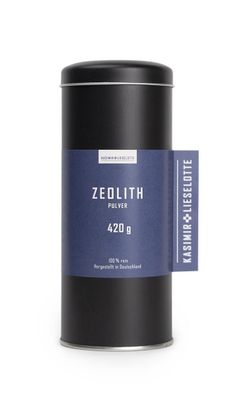 Zeolith Klinoptilolith Pulver 420g in attraktiver Dose,100%rein, Kasimir &Lieselotte