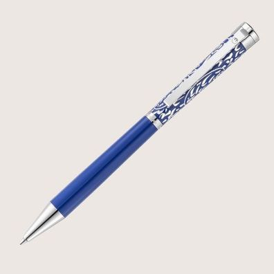 XETRA VIENNA Drehkugelschreiber Lack blau mit Handgravur - Special Edition