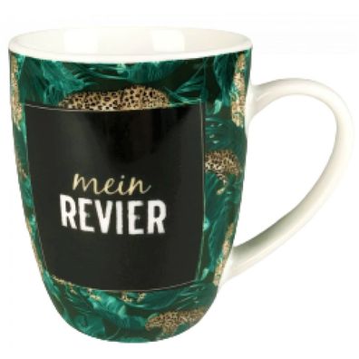 Kaffee Tasse Becher aus Porzellan mein Revier ca. 10,5 cm