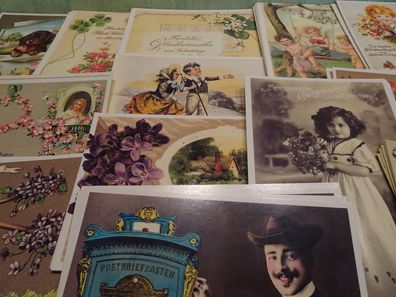 ältere Postkarten AK Glückwünsche Geburtstag Vintage Nostalgie - Auswahl -