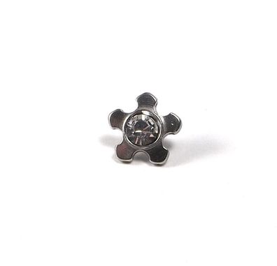 Dermal Anchor - Microdermal Artículo - Flores Zirkon- Acero 316l 4mm - Inkgrafix