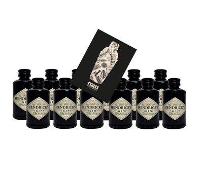 Hendricks Gin Miniatur 12x 50ml (41,4% Vol) - [Enthält Sulfite]