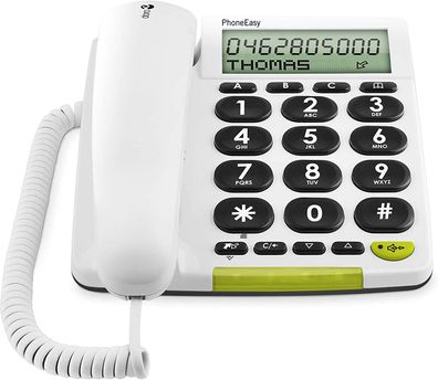 Doro PhoneEasy 312cs Schnur­ge­bun­de­nes Telefon White Neuware vom DE Händler