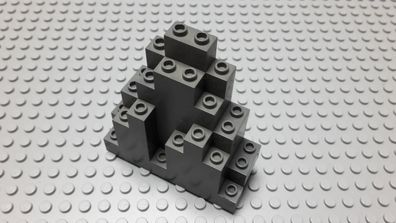 LEGO 1 Burg Felsen Berg Klippe Fels 3x8x7 Neudunkelgrau Nummer 6083