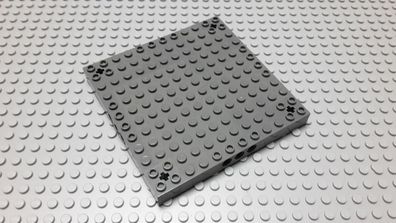 Lego 1 Bau Platte 12x12 neudunkelgrau Achs Löcher Nummer 52040