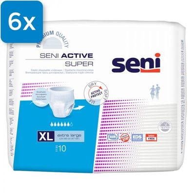 Seni Active Super Extra Large (XL) 6 x 10 Stück