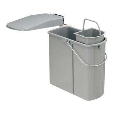 Wesco Einbau-Abfallsammler ÖKO 45/2 14 + 5 L, alugrau 700451-85