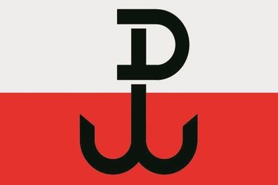 Aufkleber Fahne Flagge Polen Heimatarmee verschiedene Größen