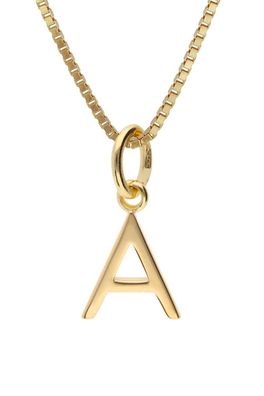 trendor Schmuck Damen-Halskette mit Buchstabe A Gold auf Silber 925 15255-A