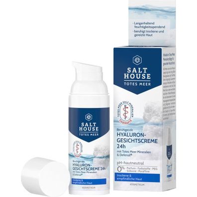 312,20EUR/1l Salthouse Totes Meer Gesichtscreme Hyaluron Gesichtspflege 50ml