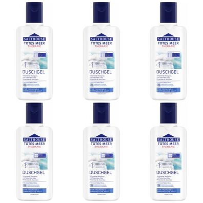 20,34EUR/1l 6 x Salthouse Totes Meer Therapie Duschgel 250ml