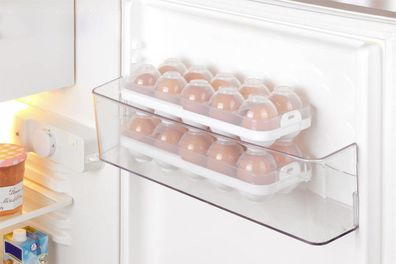 Eierbehälter für Kühlschrank, mehrweg, 2er-Set