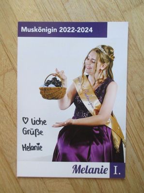 Muskönigin 2022-2024 Melanie I. - handsigniertes Autogramm!!!