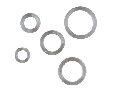 rewagi 10 Stück Ringe für Gardinen, Raffrollo, Raffhalter Farbe: transparent