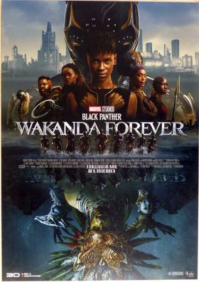 Black Panther 2: Wakanda Forever - Original Kinoplakat A1 -Letitia Wright- Filmposter