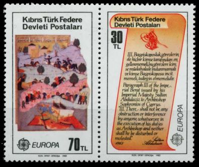 Türkisch-zypern Nr 114 + 115 postfrisch WAAGR PAAR X91EA46